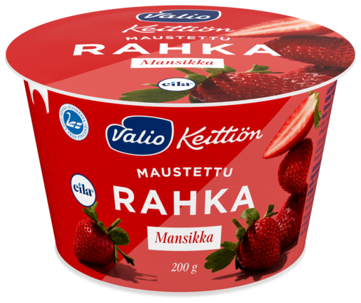 Valio Keittiön flavoured sweet strawberry quark 200g lactose free