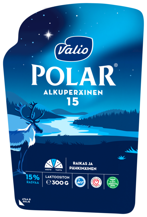 Valio Polar Alkuperäinen 15% juustoviipale 300g