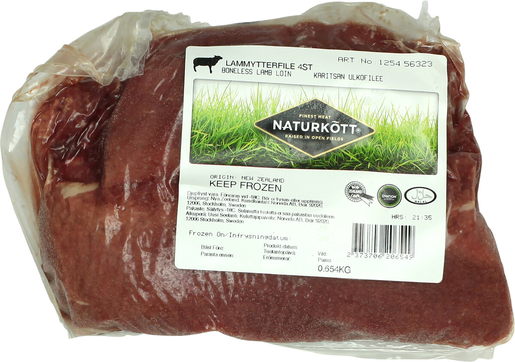 Naturkött lammytterfile ca1,1kg djupfryst