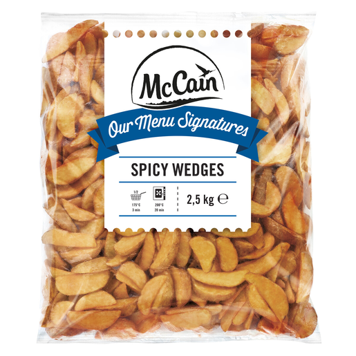McCain spicy wedges 2,5kg djupfryst