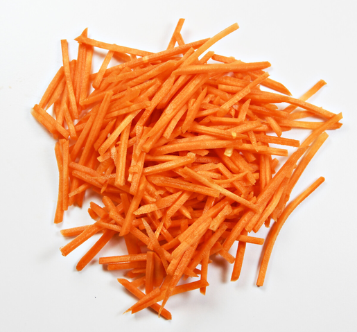 Fresh Cut Carrot strip Julienne 2,5 kg
