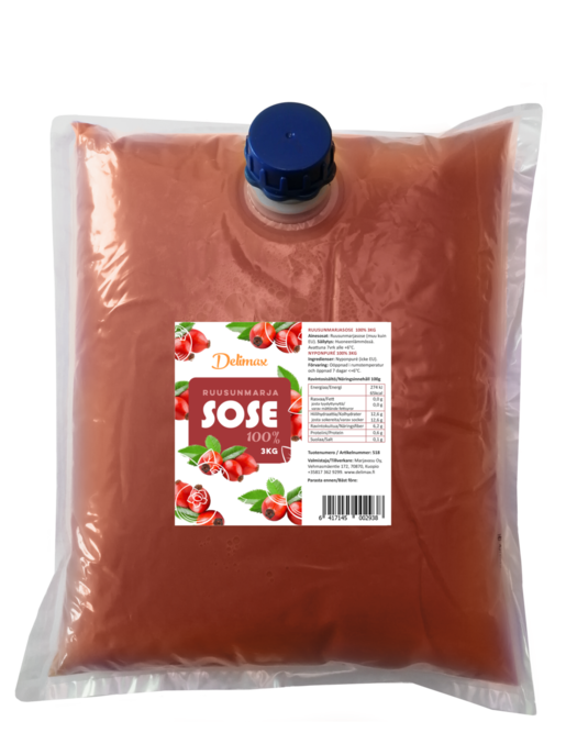 DeliMax rosehip puree 100% 3kg