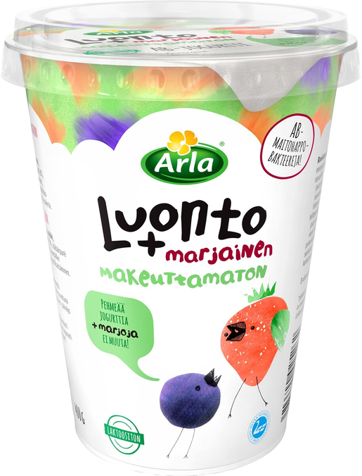 Arla Luonto+ AB berried yoghurt 400g no sweetened