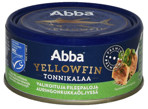 Abba MSC yellowfin tunafish in oil 150/105g