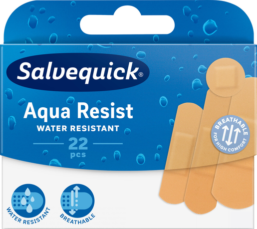 Salvequick aqua resist plaster 22pcs