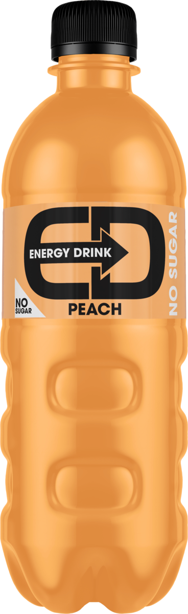 ED peach sokeriton energiajuoma 0,5l