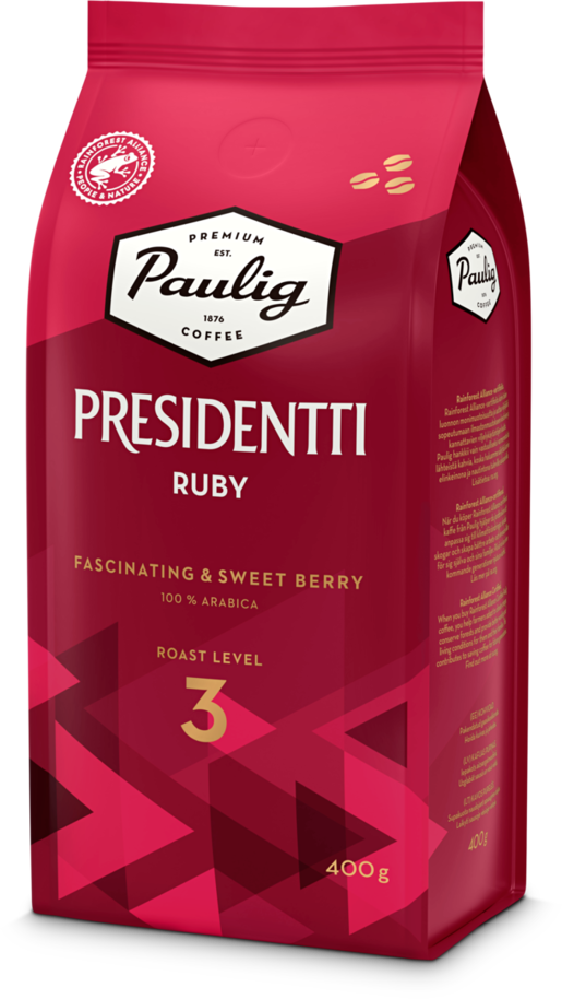 Paulig Presidentti Ruby kaffebönor 400g
