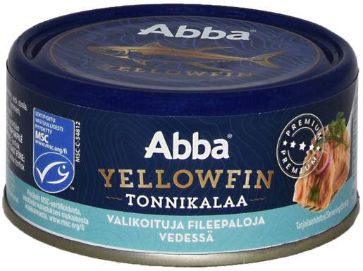 Abba MSC yellowfin tonfisk i vatten 150/105g