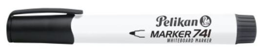 Pelikan whiteboard marker 2mm black round tip 741