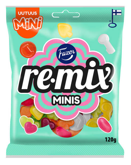 Fazer Remix mini minis candy bag 120g