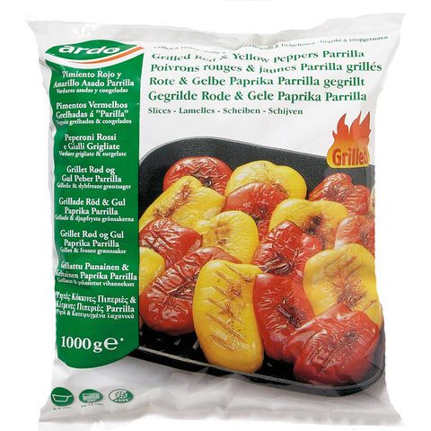 Ardo grilled red and yellow peppers 1kg frozen