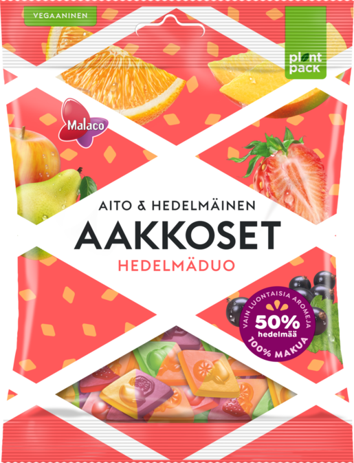 Malaco Aakkoset Aito & Hedelmäinen hedelmäduo confectionery mix 230g