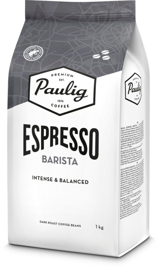 Paulig Espresso Barista 1kg coffee beans Rainforest Alliance