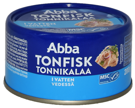 Abba MSC tonfisk i vatten 200/150g