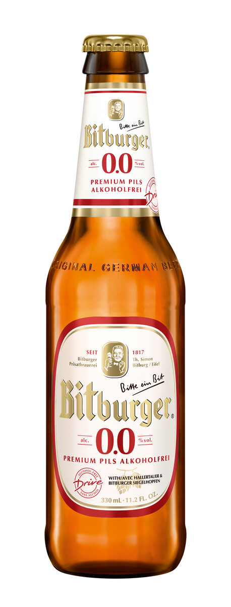Bitburger Drive non-alcoholic beer 0% 0,33l