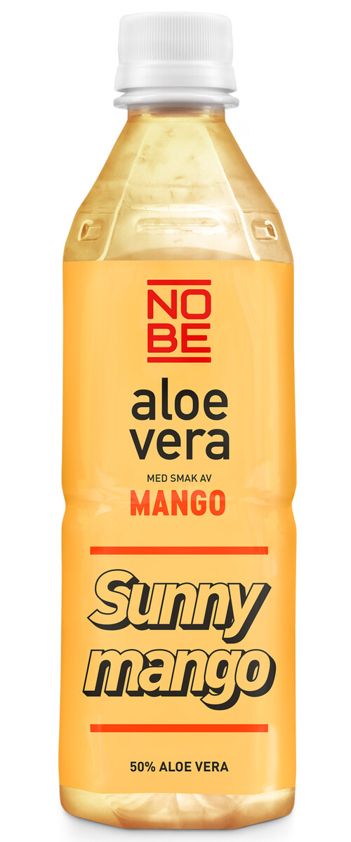 500ml Nobe Aloe vera dryck utan kolsyra med smak av mango