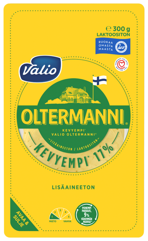 Valio Oltermanni 17% cheese slices 300g