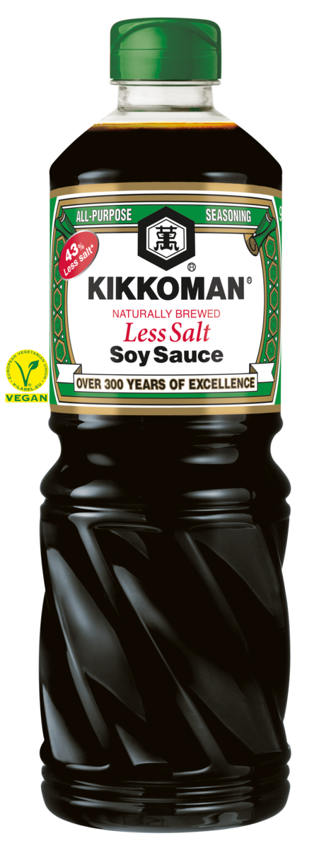 Kikkoman less salt sojasås 975ml