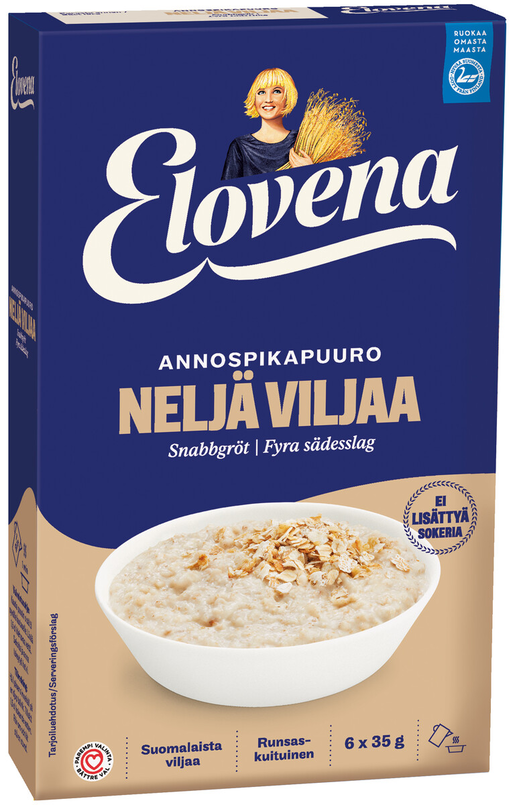 Elovena four grains instant oat meal 210g