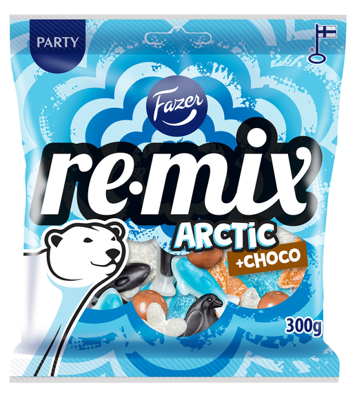 Fazer Remix Arctic +choco godispåse 300g