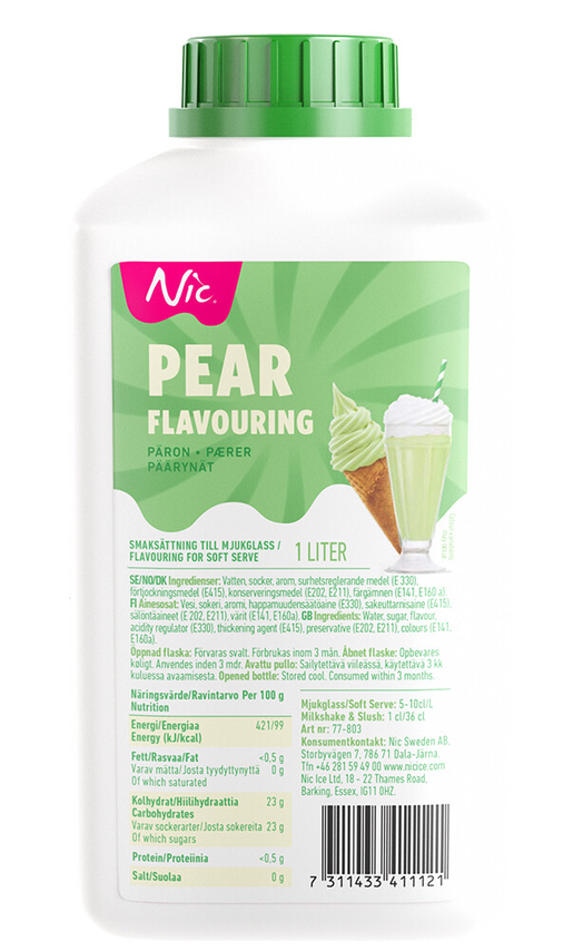 Nic pear flavouring 1l