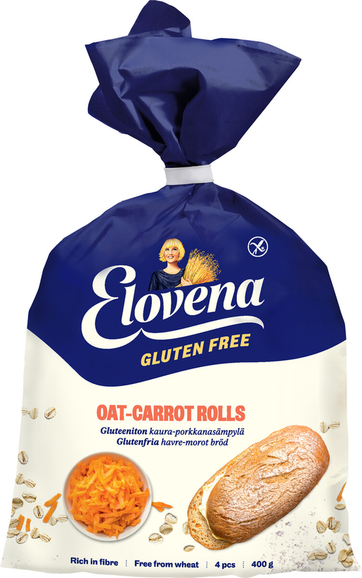 Elovena 400g gluten-free oat-carrot rolls