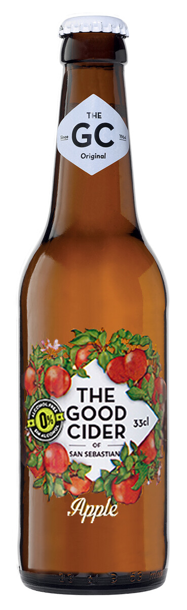 The Good Cider of San Sebastian Apple non-alcoholic 0% 0,33l