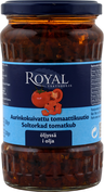 Royal aurinkokuivattu tomaattikuutio öljyssä 330/200g