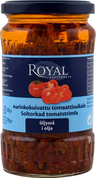 Royal aurinkokuivattu tomaattisuikale öljyssä 330/200g