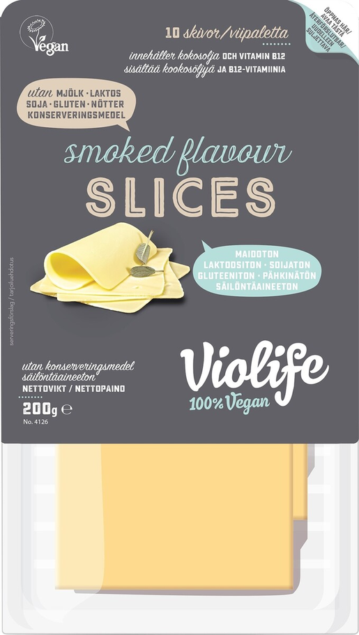 Violife 100% Vegan Smoked Flavour Slices 200g