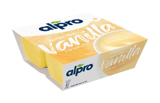 Alpro Dessert Soijapohjainen vanilja-jälkiruoka 4x125g