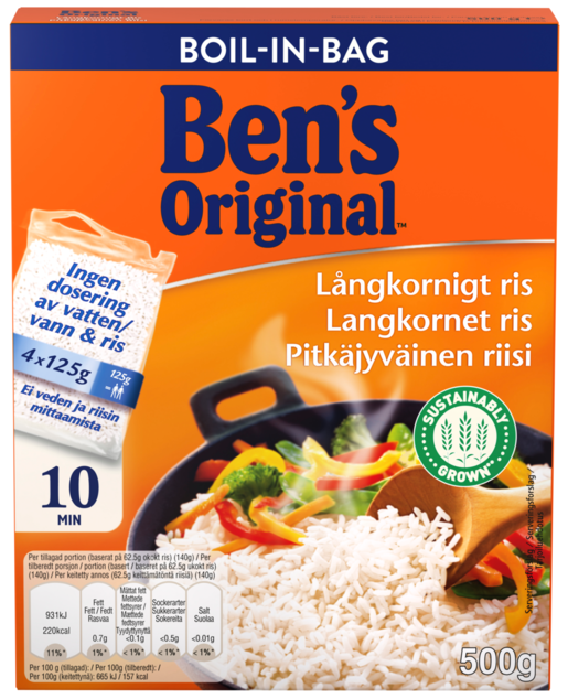 Ben´s Original long grain rice  4x125g boil-in-bags