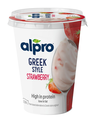 Alpro Greek Style fermented strawberry soya product 400g