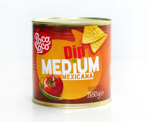 Poco Loco Dip medium mexicana tomatsalsasås 2,65kg