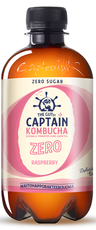 The Gutsy Captain Kombucha Raspberry Zero fermentoitu kombucha teejuoma 0,4l