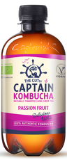The Gutsy Captain Kombucha Passion Fruit, passionhedelmänmakuinen kombucha-juoma luomu 400ml