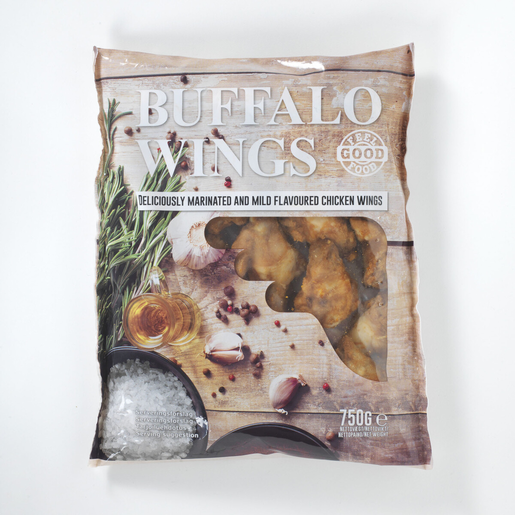 Feel Good Food chicken buffalo wings 750g fully cooked, frozen