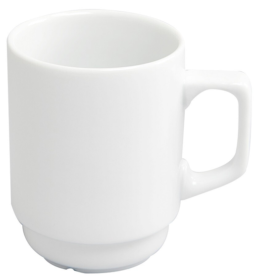 Bronnum Mug white stackable 23cl 6pc
