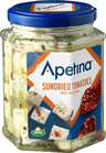 Apetina 265/140g mediterranean white cheese cubes in spiced oil with sun-dried tomatoes
