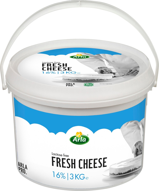 Arla natural 16% fresh cheese 3kg lactose free
