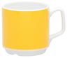 Topi-mug 25cl 12pcs yellow stripe stackable