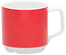 Topi-mug 25cl 12pcs red stripe stackable