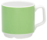 Topi-mug 25cl 12pcs green stripe stackable