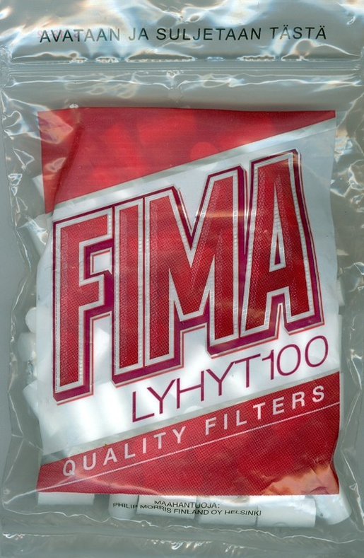 Fima Red cigarette filter 100pcs