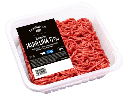 Tamminen minced beef meat 17% 400g