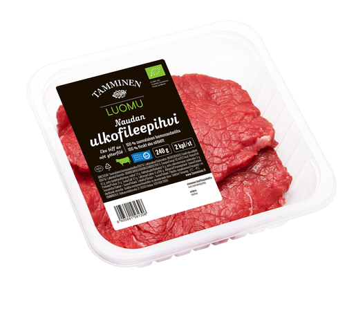 Tamminen organic beef sirloin steak 240g/2pcs