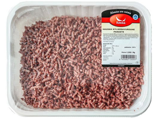 Rönkä crushed coldsmoked beef 1kg frozen