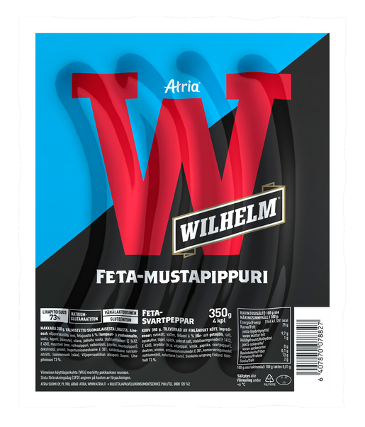 Atria Wilhelm Feta-mustapippuri 350g