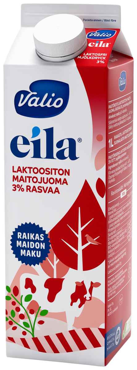 Valio Eila milk drink 3% 1l lactose free