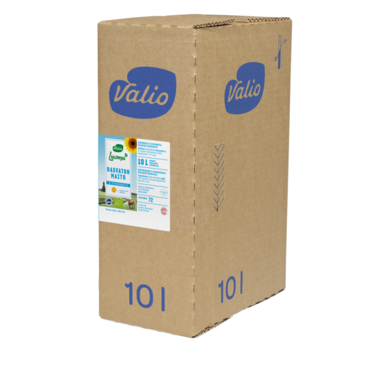 Valio organic skimmed milk 10l novobox